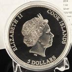 Îles Cook. Silver Proof .999 1 oz - 5 Dollars - Elizabeth II