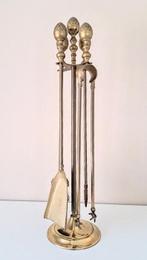 Haardset - Openhaard accessoire - Groot Haardstel - Messing, Antiek en Kunst