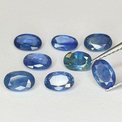 8 pcs Bleu Saphir - 4.34 ct, Bijoux, Sacs & Beauté, Pierres précieuses