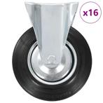 vidaXL 16 st Wielen vast 200 mm, Verzenden, Nieuw