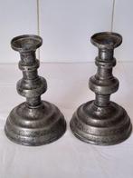 Kandelaar (2) - Tin, Antiek en Kunst