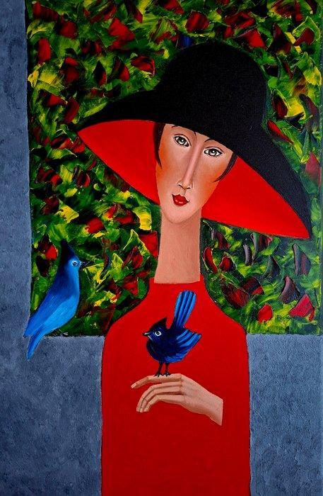 Ewa Mroczek - Matilda, Antiek en Kunst, Kunst | Schilderijen | Modern