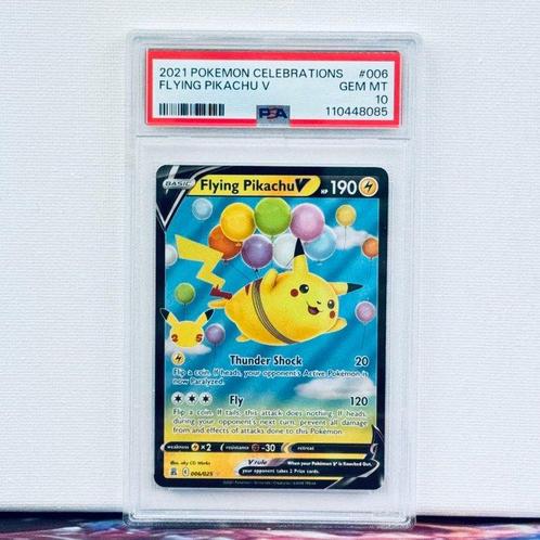 Pokémon Graded card - Flying Pikachu V #006 - Pokémon - PSA, Hobby en Vrije tijd, Verzamelkaartspellen | Pokémon