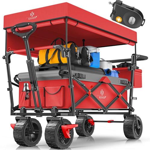 KESSER® Bolderkar opvouwbaar Bolderwagen GT9000 met dak Stra, Doe-het-zelf en Bouw, Gereedschap | Overige machines, Verzenden