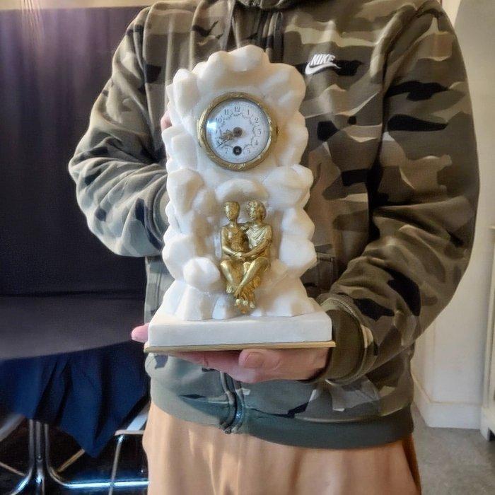 Tafelklok Lodewijk XVI-stijl - Verguld brons - Ca. 1880 -, Antiek en Kunst, Antiek | Klokken