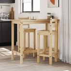 vidaXL 3-delige Barset massief grenenhout, Huis en Inrichting, Complete eetkamers, Verzenden, Nieuw