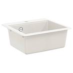 vidaXL Wasbak Wit 470 x 440 mm Graniet, Huis en Inrichting, Keuken | Keukenelementen, Verzenden, Nieuw