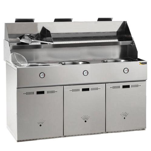 Friteuse | DÉFI | Propaangas | 18+18+18L | 45kW | Piëzo, Zakelijke goederen, Horeca | Keukenapparatuur, Nieuw in verpakking, Verzenden
