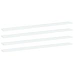 vidaXL Wandschappen 4 st 100x10x1,5 cm spaanplaat wit, Verzenden, Nieuw