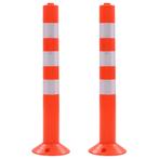 vidaXL Verkeerspalen 75 cm kunststof 2 st, Verzenden, Nieuw