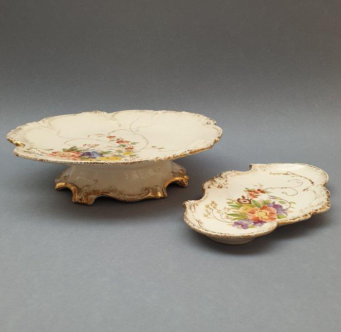 Royal Bonn Factory - Taartstandaard (2) - Keramiek, Antiek en Kunst, Antiek | Glaswerk en Kristal