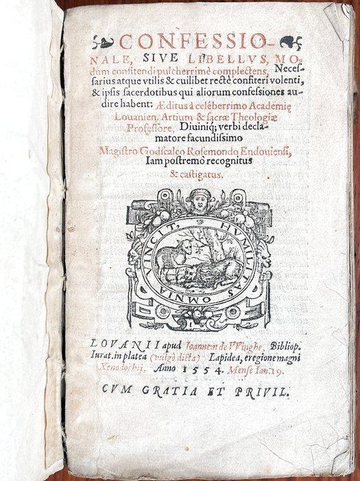 Rosemondt - Confessionale, sive Libellus - 1554, Antiek en Kunst, Antiek | Boeken en Manuscripten
