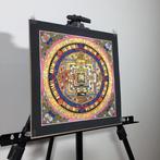 Painting of Tibetan Tradition - Mandala Kalachakra - Wheel, Antiek en Kunst