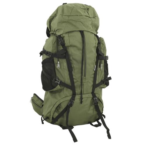 vidaXL Wandelrugzak 100 L oxford stof legergroen, Handtassen en Accessoires, Tassen | Rugtassen, Nieuw, Verzenden