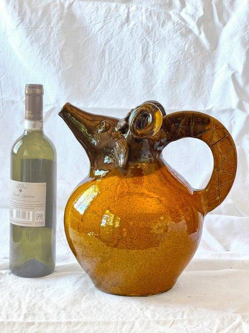 Ugo Franchetti - Vaas - Majolica - Zoomorfe vaas caprone, Antiek en Kunst, Curiosa en Brocante
