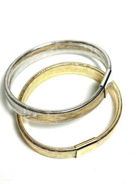 Armband - 18 karaat Witgoud, Geel goud, Handtassen en Accessoires, Armbanden