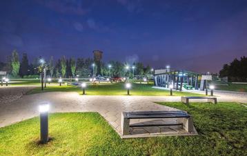 ROSA Karin 20W 575mm ronde bolder paal LED verlichting park beschikbaar voor biedingen