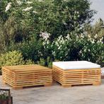 vidaXL 2-delige Loungeset massief teakhout, Tuin en Terras, Verzenden, Nieuw