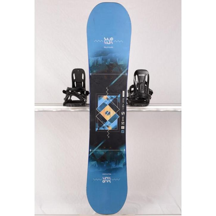 145 snowboard SALOMON WILD CARD S unite , black/blue, ALL te, Sport en Fitness, Snowboarden, Verzenden