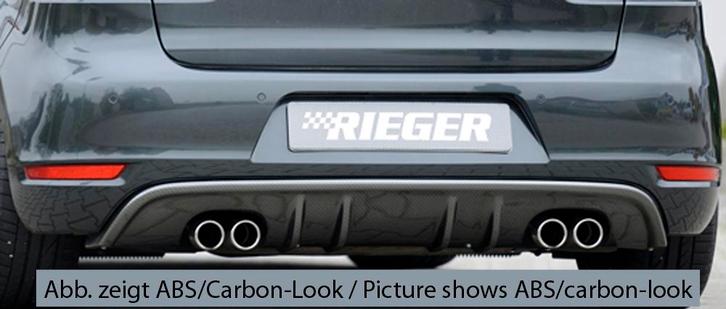 Rieger diffuser met 2 dubbele finnen | Golf 6 Cabrio | Golf, Auto diversen, Tuning en Styling, Verzenden