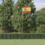 vidaXL Vlag met vlaggenmast Spanje 5,5 m aluminium, Diversen, Verzenden, Nieuw