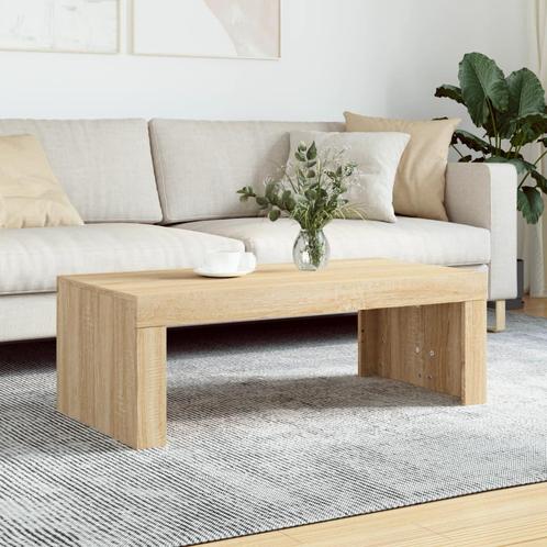 vidaXL Salontafel 102x50x36 cm bewerkt hout sonoma, Huis en Inrichting, Tafels | Salontafels, Nieuw, Verzenden