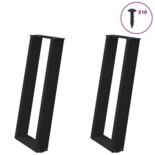 vidaXL Console tafelpoten 2 st U-vormig 28x(72-73) cm staal, Huis en Inrichting, Tafelonderdelen, Nieuw, Verzenden