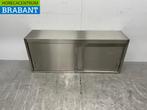 RVS Wandkast 2 Schuifdeuren 148 cm Horeca, Ophalen of Verzenden, Nieuw in verpakking