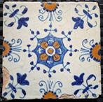 Tegel - 2 Delftse majolica tegels zgn. Haarlemmers. -, Antiek en Kunst