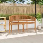 vidaXL Bananenbank 151 cm massief teakhout, Tuin en Terras, Verzenden, Nieuw