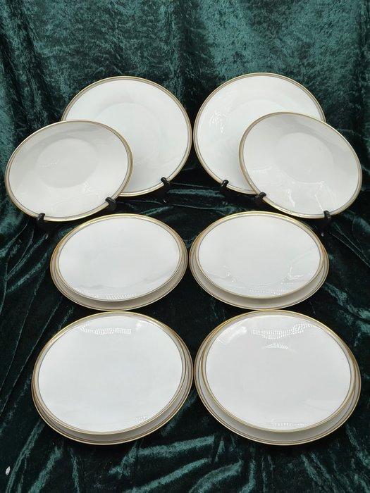 Heinrich & Co. Selb Bavaria – Porzellanteller mit Goldrand -, Antiek en Kunst, Antiek | Meubels | Tafels