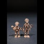 Couple avec enfants - Bronze ancien - Sénoufo - Côte, Antiquités & Art