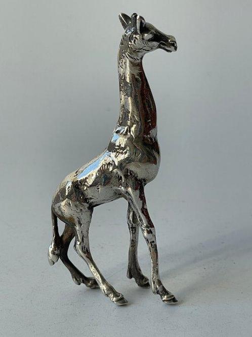 Beeldje - girafe - .925 zilver, Antiquités & Art, Antiquités | Argent & Or