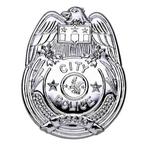 Politie Badge Zilver, Hobby en Vrije tijd, Feestartikelen, Nieuw, Verzenden