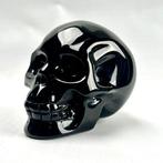 Obsidiaan Fijne zwarte obsidiaan schedel - Hoogte: 9.2 cm -