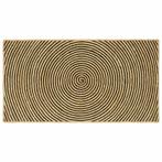 vidaXL Tapijt Natuurlijk en zwart 100 x 200 cm Jute, Maison & Meubles, Ameublement | Tapis & Moquettes, Verzenden