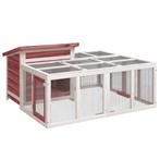 Konijnenhok Grenenhout 144cm | Retour Deal | 35% Korting, 110 cm of meer, Verzenden, 60 tot 90 cm, Nieuw