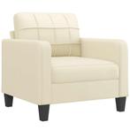 Fauteuil Creme Kunstleer - Perfecte Relaxzetel | OP = OP, Huis en Inrichting, Verzenden, Minder dan 75 cm, Nieuw, 75 tot 100 cm