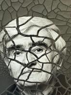 paolo giordano - Alberto Burri con la sua opera cretto nero