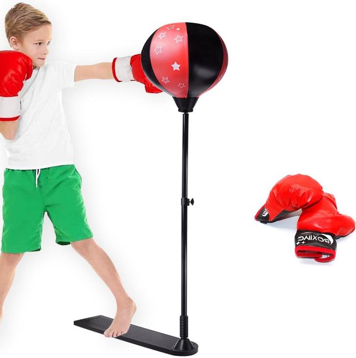 2dekans | Zoluko Boksbal op Voet - Kinderen - Verstelbaar -, Sport en Fitness, Fitnessmaterialen, Ophalen of Verzenden