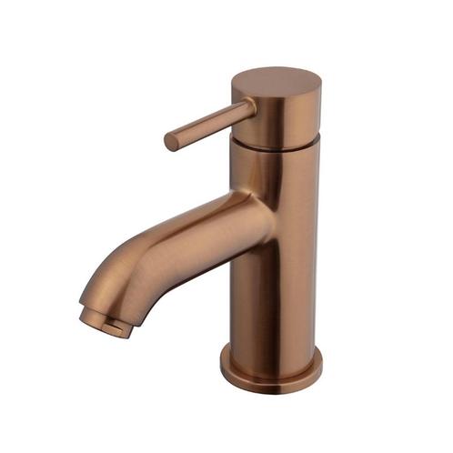 Wastafelmengkraan BWS Karsten Laag Geborsteld Brons Koper, Doe-het-zelf en Bouw, Sanitair, Kraan, Nieuw, Ophalen of Verzenden