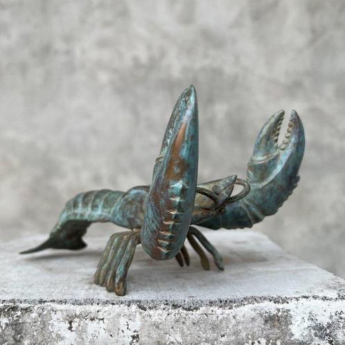sculptuur, NO RESERVE PRICE - Bronze Patinated Lobster, Antiek en Kunst, Curiosa en Brocante