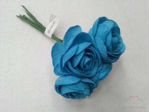 Camelia Ranonkel Blauw Neon Foambloem doos 30 stuks, Huis en Inrichting, Woonaccessoires | Kunstplanten en Kunstbloemen, Nieuw