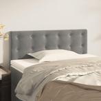 vidaXL Hoofdbord 100x5x78/88 cm fluweel lichtgrijs, Huis en Inrichting, Verzenden, Nieuw