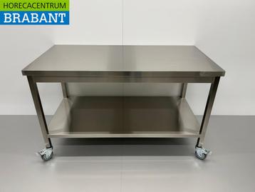 RVS Verrijdbare Werktafel Tafel Op Wielen 140 x 70 x 85 cm, Ophalen of Verzenden, Nieuw in verpakking