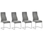 eetkamerstoel - Luxe Comfort - Grijs, Huis en Inrichting, Stoelen, Nieuw, Ophalen of Verzenden, Modern, Stof