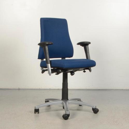 Bureaustoel BMA Axia - Blauw - Armpads vernieuwd, Huis en Inrichting, Bureaustoelen, Gebruikt, Ophalen of Verzenden