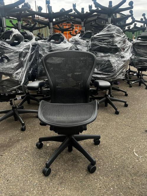 Herman Miller Aeron bureaustoelen, levering uit voorraad!, Huis en Inrichting, Bureaustoelen, Bureaustoel, Zwart, Zo goed als nieuw