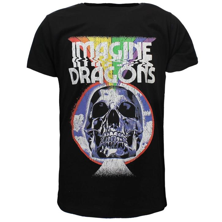 Imagine Dragons Rainbow Skull Burst T-Shirt - Officiële, Kleding | Heren, T-shirts