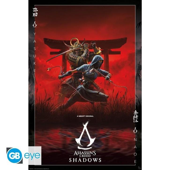 Assassins Creed Shadows Key Art Poster 91.5 x 61 cm, Verzamelen, Film en Tv, Ophalen of Verzenden